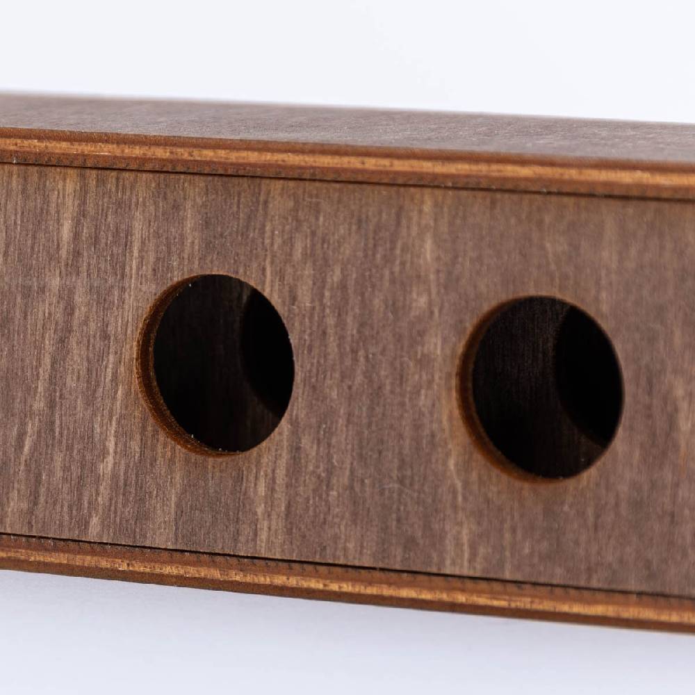 Schöner Leben 8er Gewürzständer für Reagenzgläser Birkensperrholz 30x4x4cm von DeWi Neueste Stile