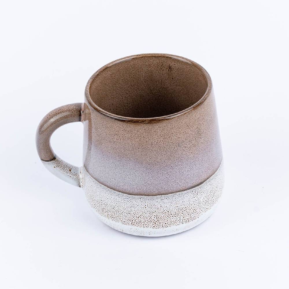 Schöner Leben Sass & Belle Tasse Mojave glasiert Steinzeug braun weiß 350ml Letzte 2 Tage