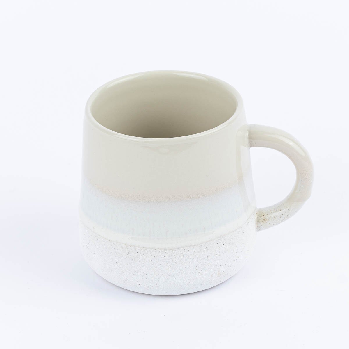 Schöner Leben Sass & Belle Tasse Mojave glasiert Steinzeug beige weiß 350ml