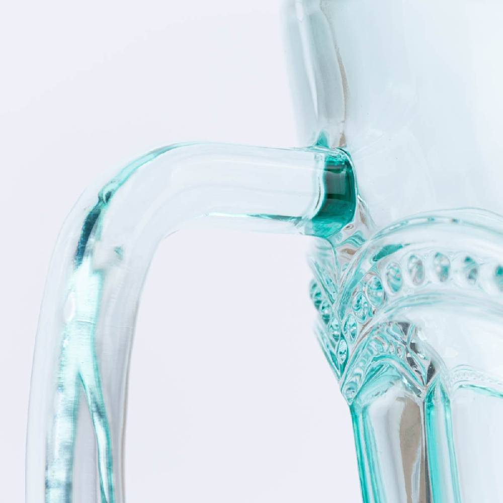 Schöner Leben Sass & Belle Krug Glas Punkte türkis transparent 20x18cm Bis zu 50% Rabatt