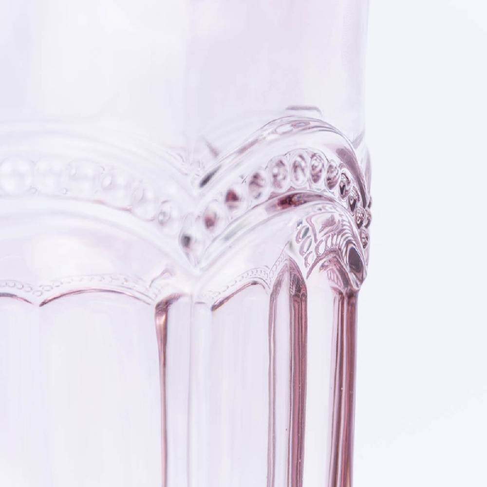Schöner Leben Sass & Belle Krug Glas Punkte pink transparent 20x18cm Bis zu 60% Rabatt
