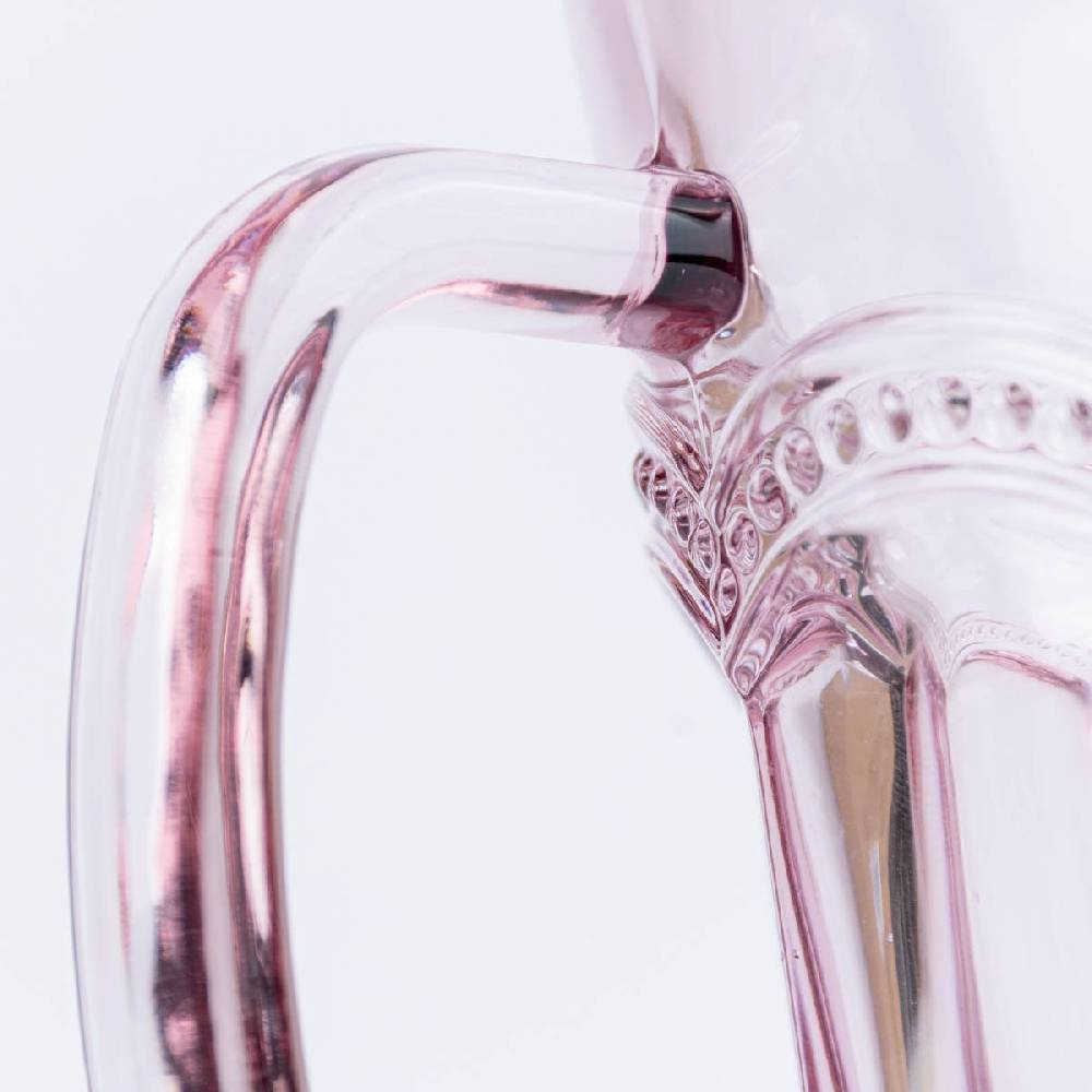 Schöner Leben Sass & Belle Krug Glas Punkte pink transparent 20x18cm Bis zu 60% Rabatt