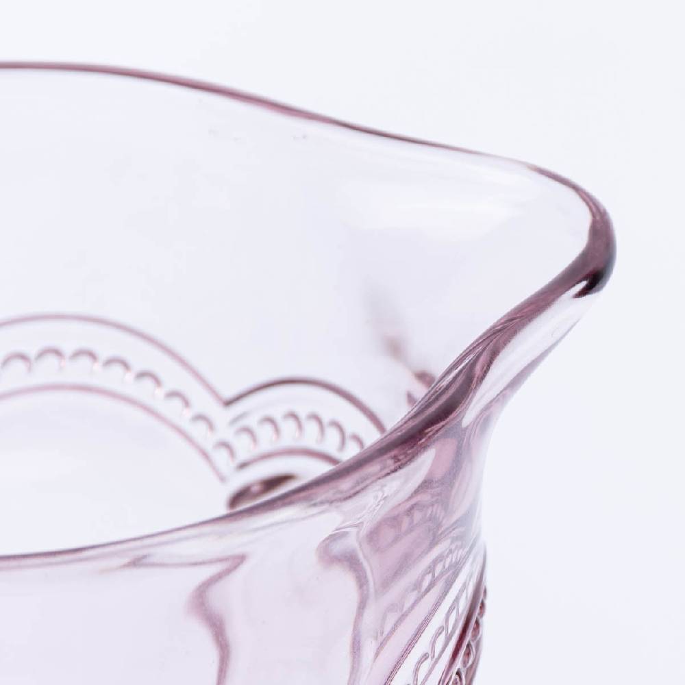 Schöner Leben Sass & Belle Krug Glas Punkte pink transparent 20x18cm Bis zu 60% Rabatt