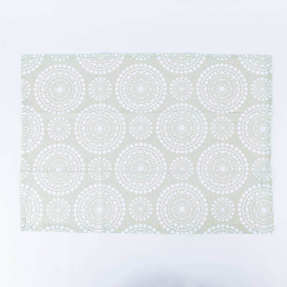 Schöner Leben Geschirrtuch 2er Set mit Mandala Muster Baumwolle grün weiß 50x70cm Nur für heute