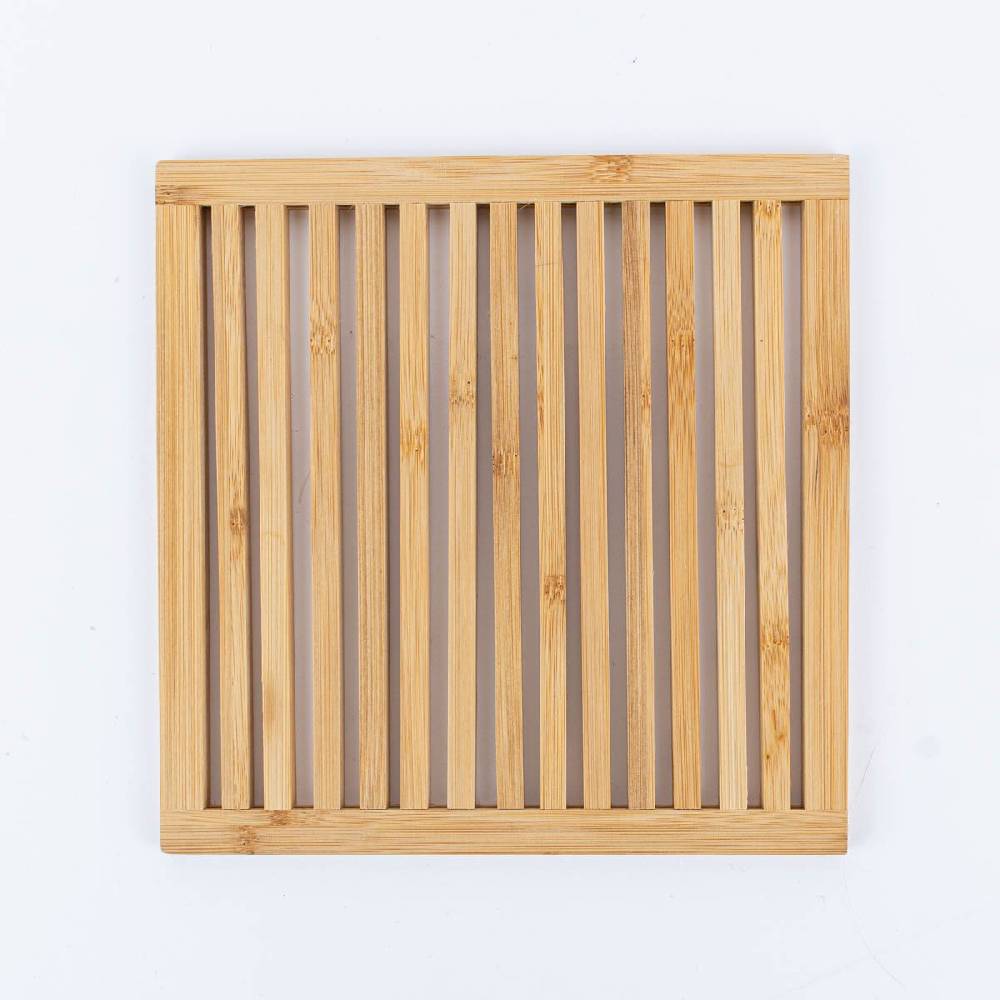 Schöner Leben Untersetzer aus Bambus quadratisch natur 20x20x0,5cm