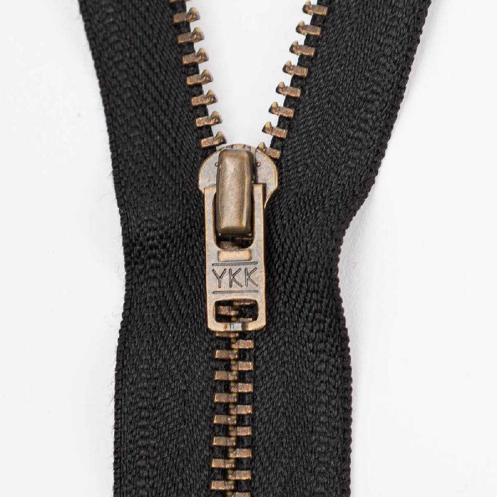 Schöner Leben Reißverschluss Metall antik gold nicht teilbar 3mm 16cm lang in versch. Farben Schlussverkauf