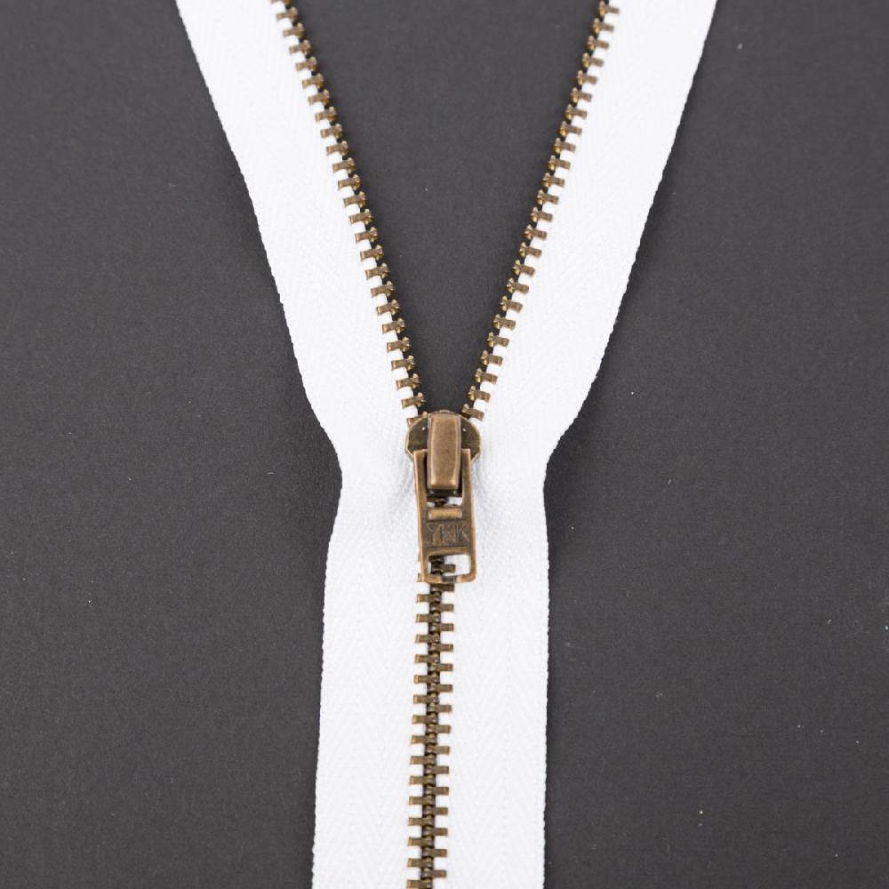 Schöner Leben Reißverschluss Metall antik gold nicht teilbar 3mm 12cm lang in versch. Farben Fabrikverkauf
