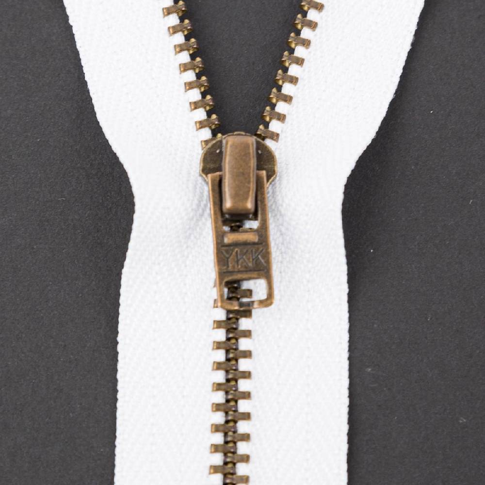 Schöner Leben Reißverschluss Metall antik gold nicht teilbar 3mm 12cm lang in versch. Farben Fabrikverkauf