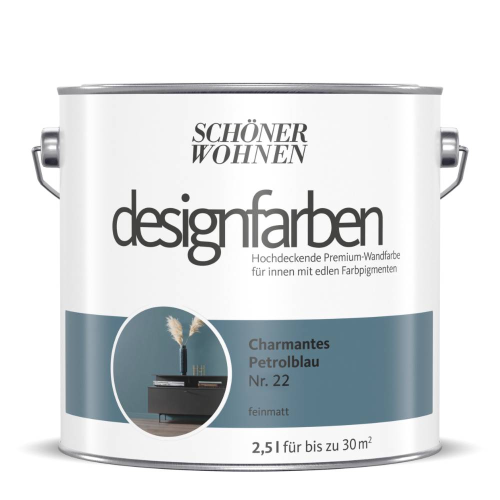 Schöner Wohnen Kollektion Designfarbe Charmantes Petrolblau