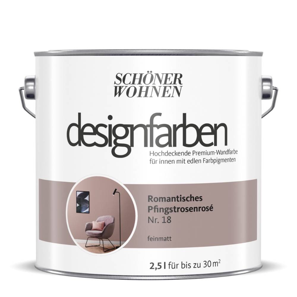 Schöner Wohnen Kollektion Designfarbe Romantisches Pfingstrosenrosé
