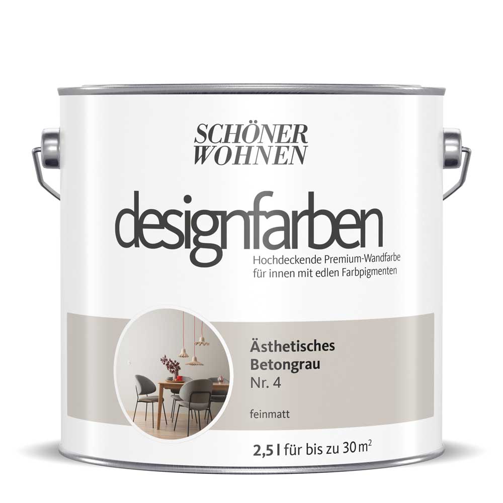 Schöner Wohnen Kollektion Designfarbe Ästhetisches Betongrau