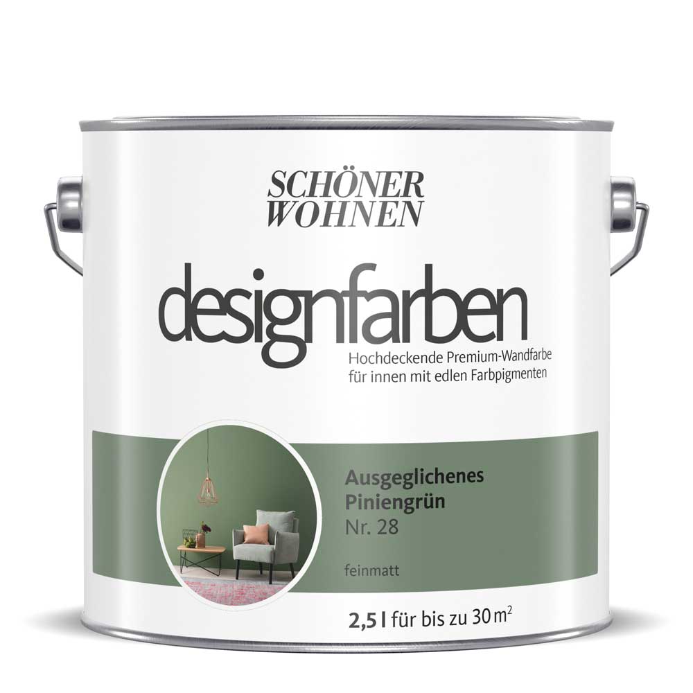 Schöner Wohnen Kollektion Designfarbe Ausgeglichenes Piniengrün Sonderangebot der Fabrik