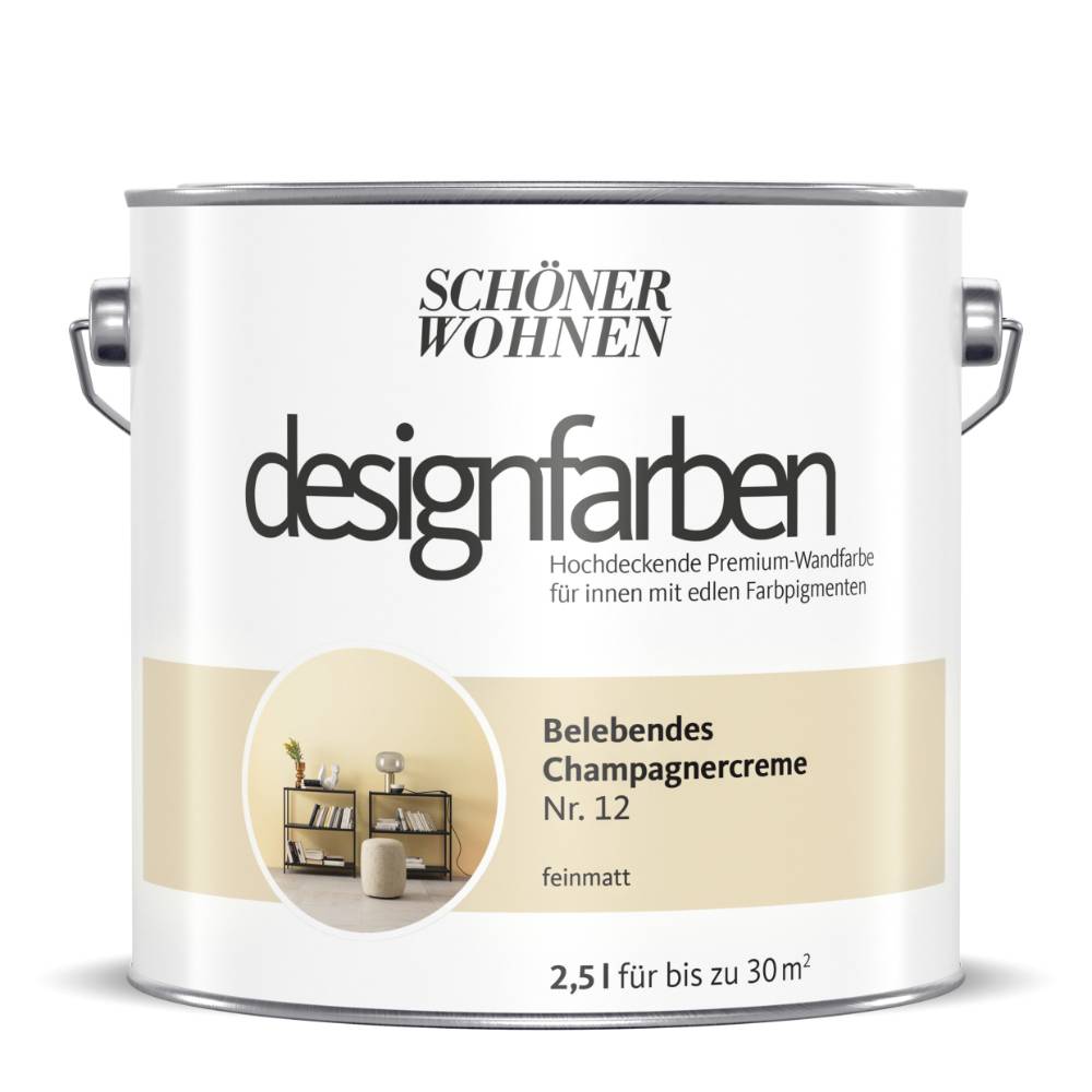 Schöner Wohnen Kollektion Designfarbe Belebendes Champagnercreme Vierteljährliche Förderung
