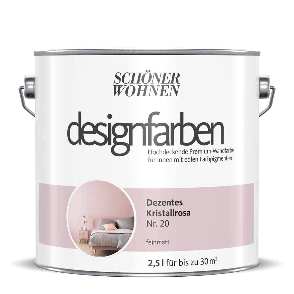 Schöner Wohnen Kollektion Designfarbe Dezentes Kristallrosa Discount Store für neue Produkte