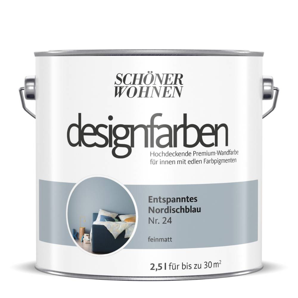 Schöner Wohnen Kollektion Designfarbe Entspanntes Nordischblau