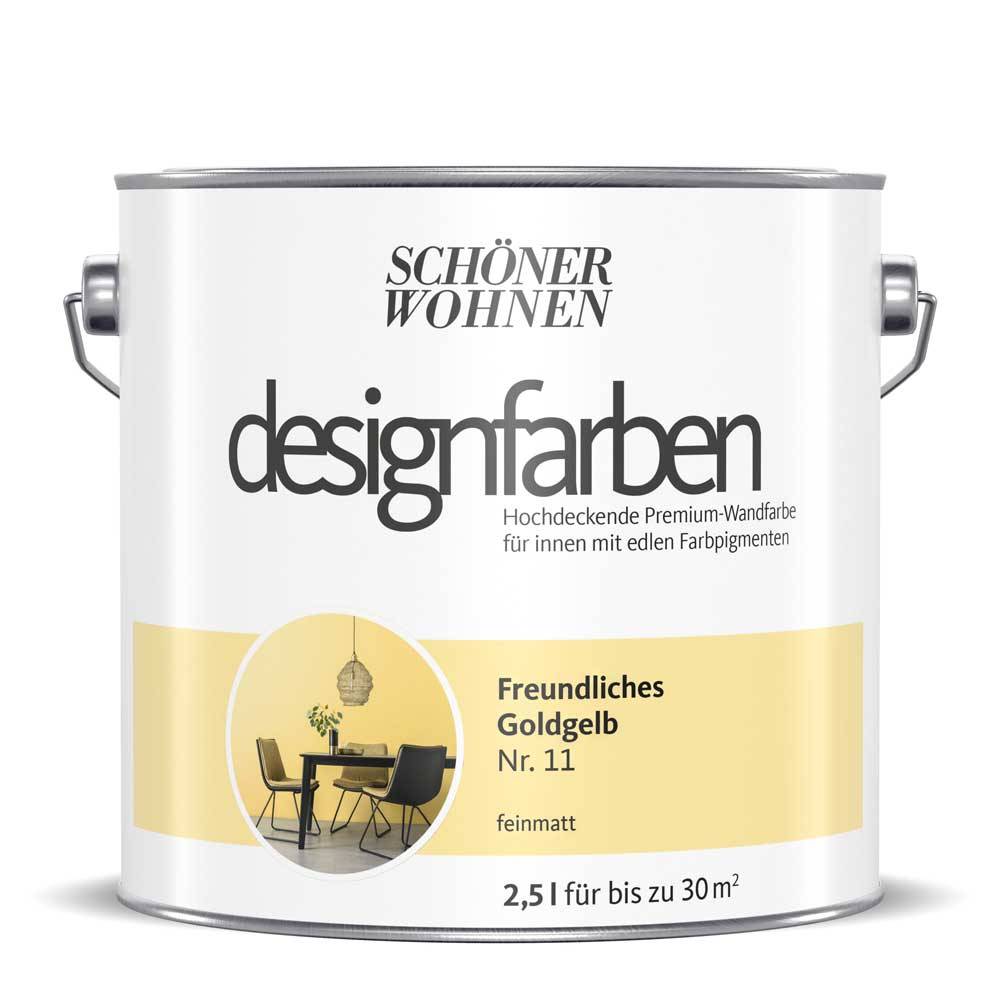 Schöner Wohnen Kollektion Designfarbe Freundliches Goldgelb Fabrikladen