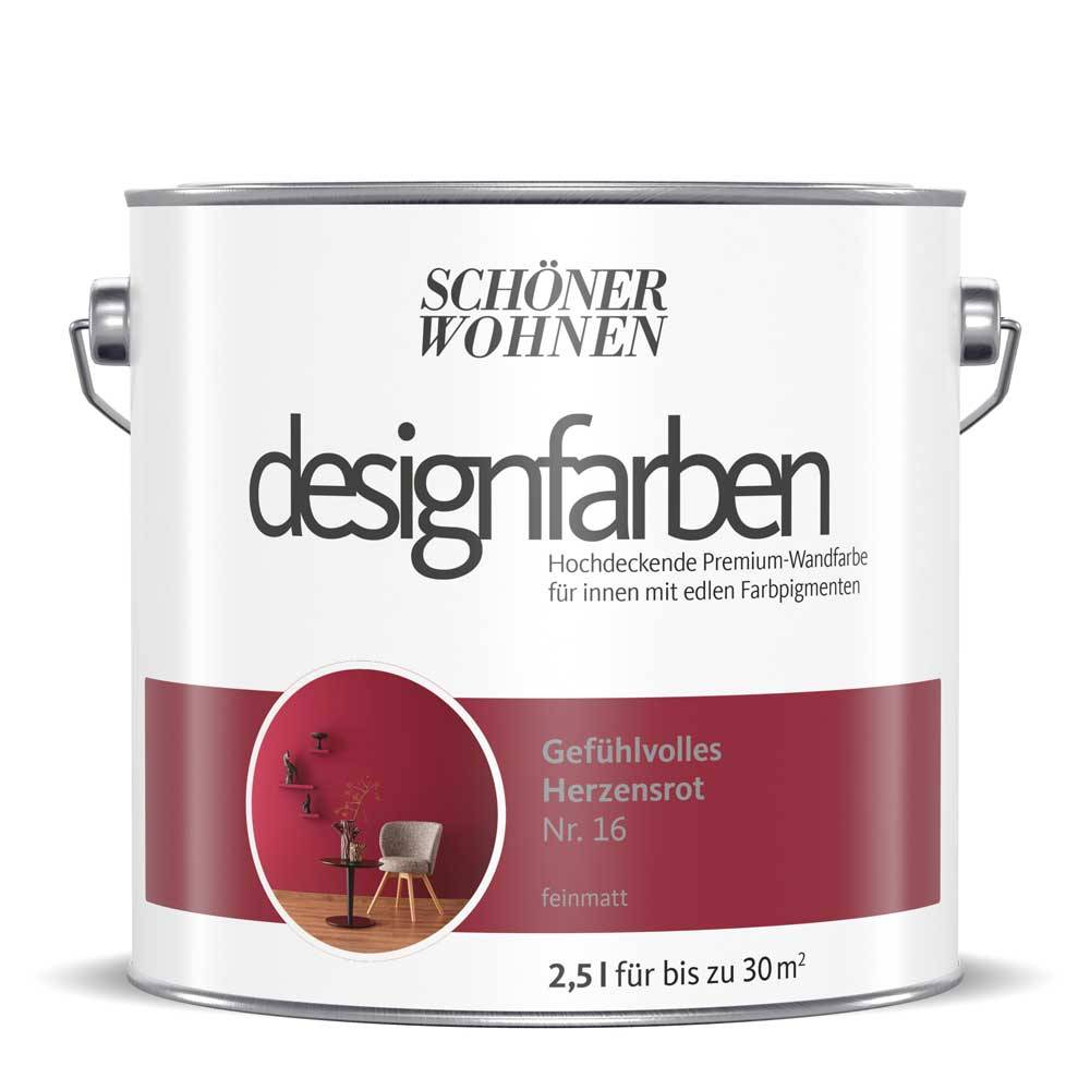 Schöner Wohnen Kollektion Designfarbe Gefühlvolles Herzensrot Begrenzt auf 3 Tage