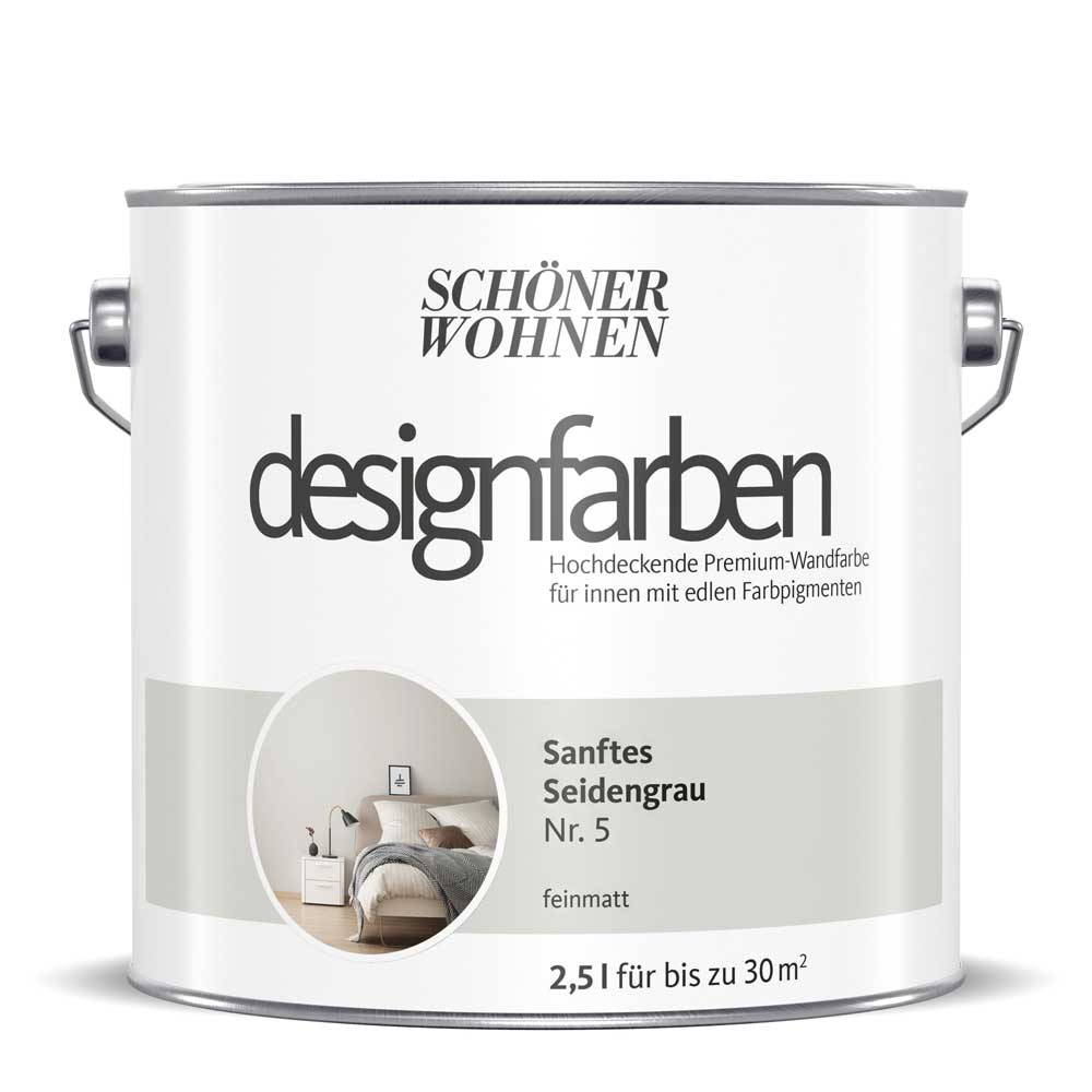 Schöner Wohnen Kollektion Designfarbe Sanftes Seidengrau