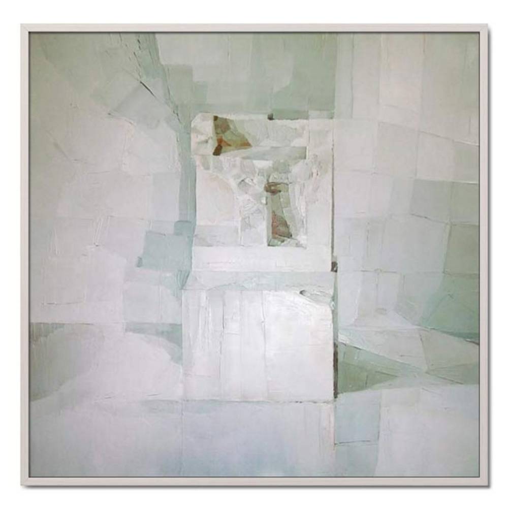 Schöner Wohnen Kollektion Echte Malerleinwand 'White' von Daniel Cacouault