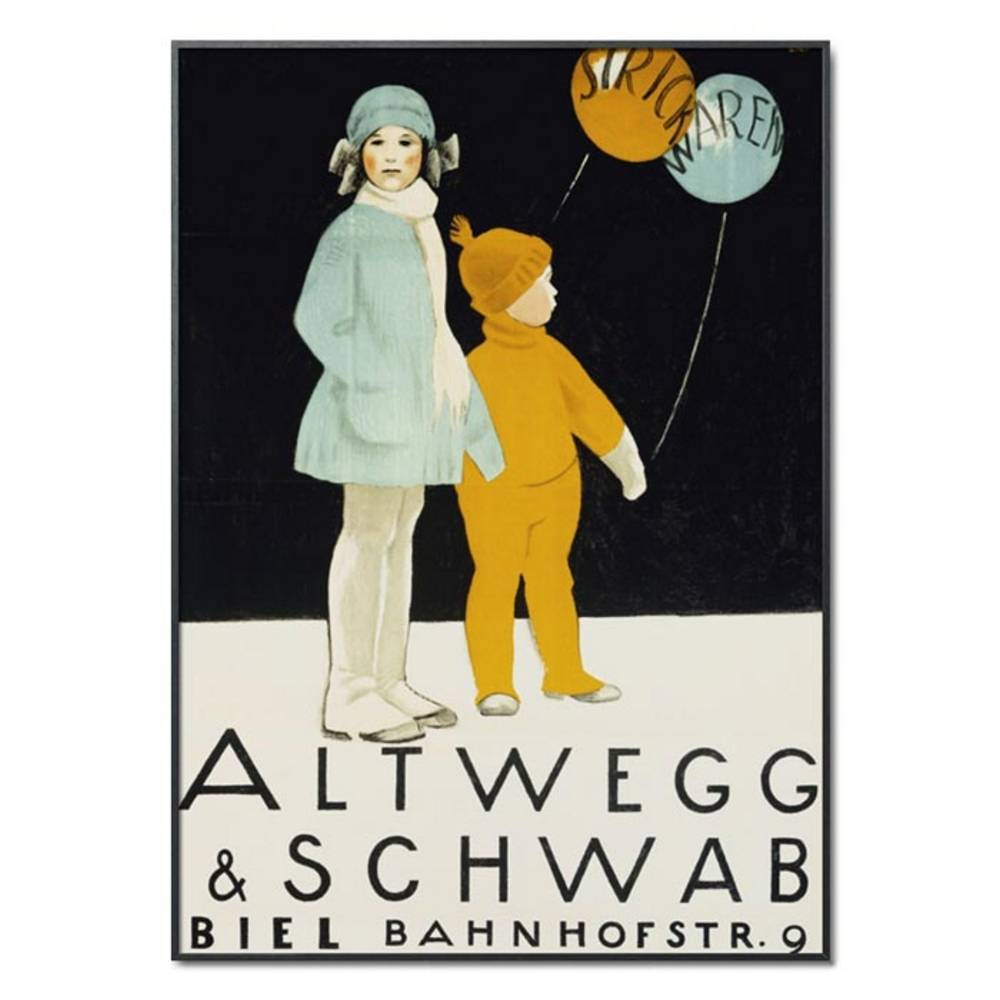 Schöner Wohnen Kollektion Gerahmter Kunstdruck 'Altwegg und Schwab' von Emil Cardinaux