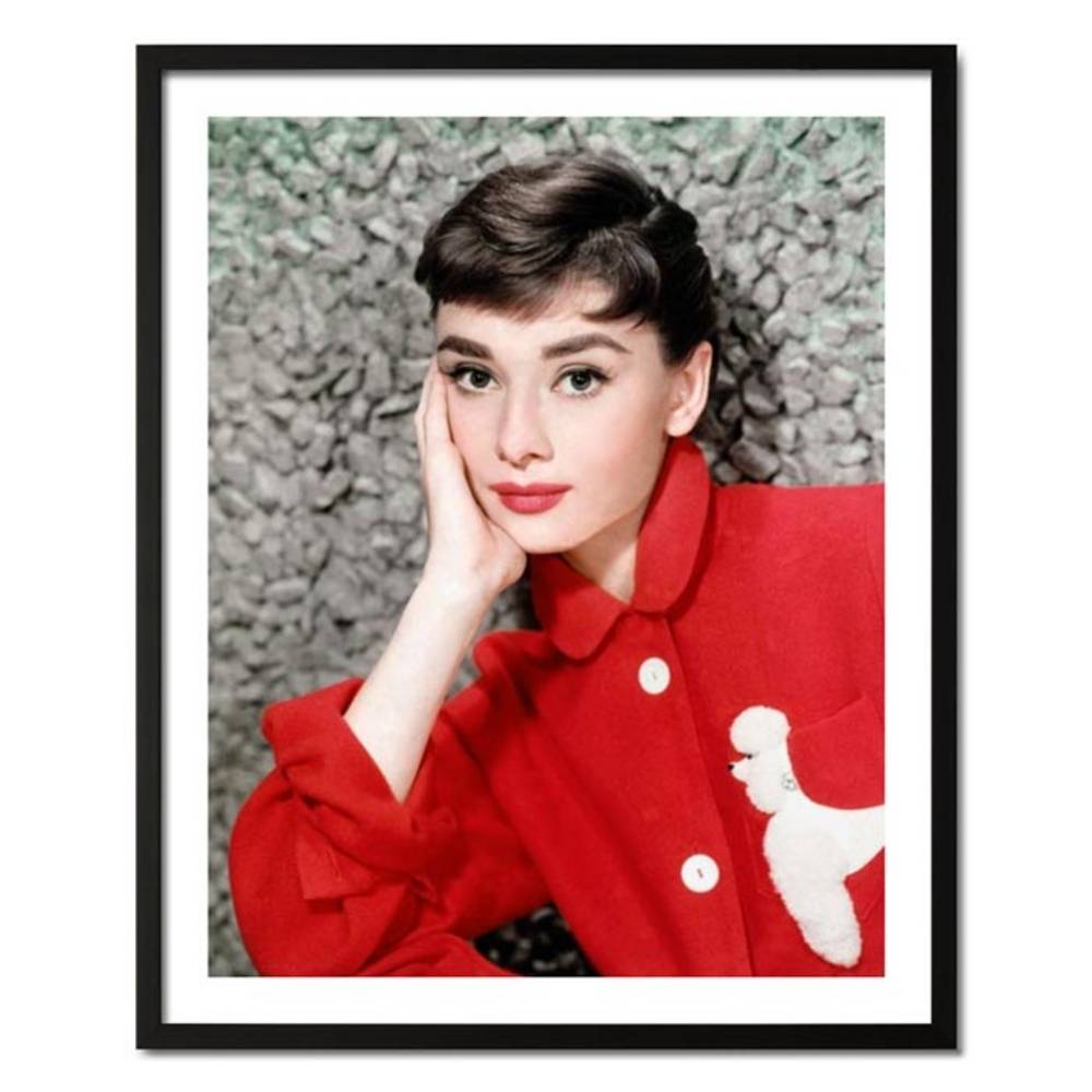 Schöner Wohnen Kollektion Gerahmter Kunstdruck 'American Actress Audrey Hepburn'