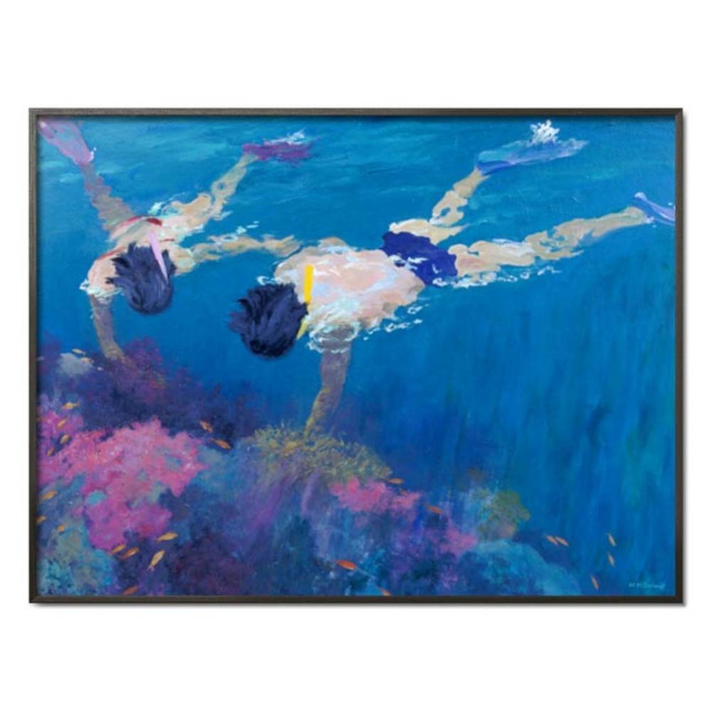 Schöner Wohnen Kollektion Gerahmter Kunstdruck 'Coral II' von William Ireland