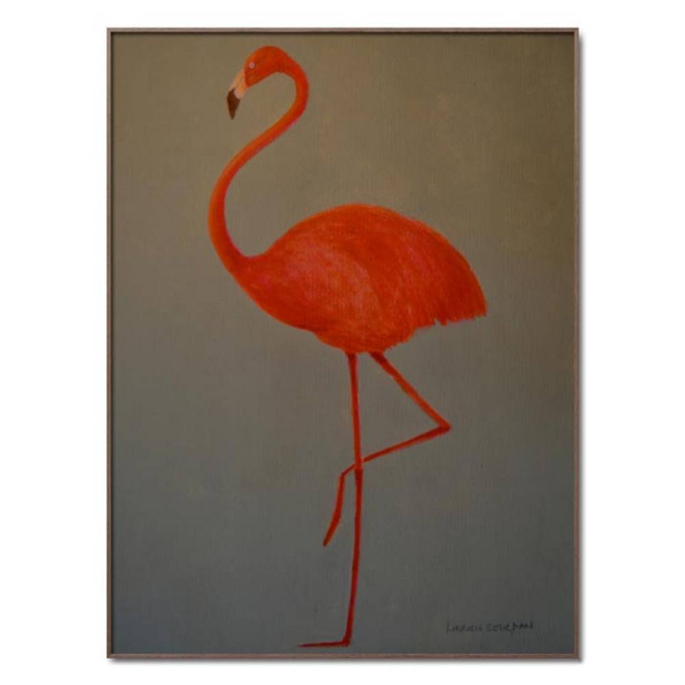Schöner Wohnen Kollektion Gerahmter Kunstdruck 'Flamingo' von Lincoln Seligman