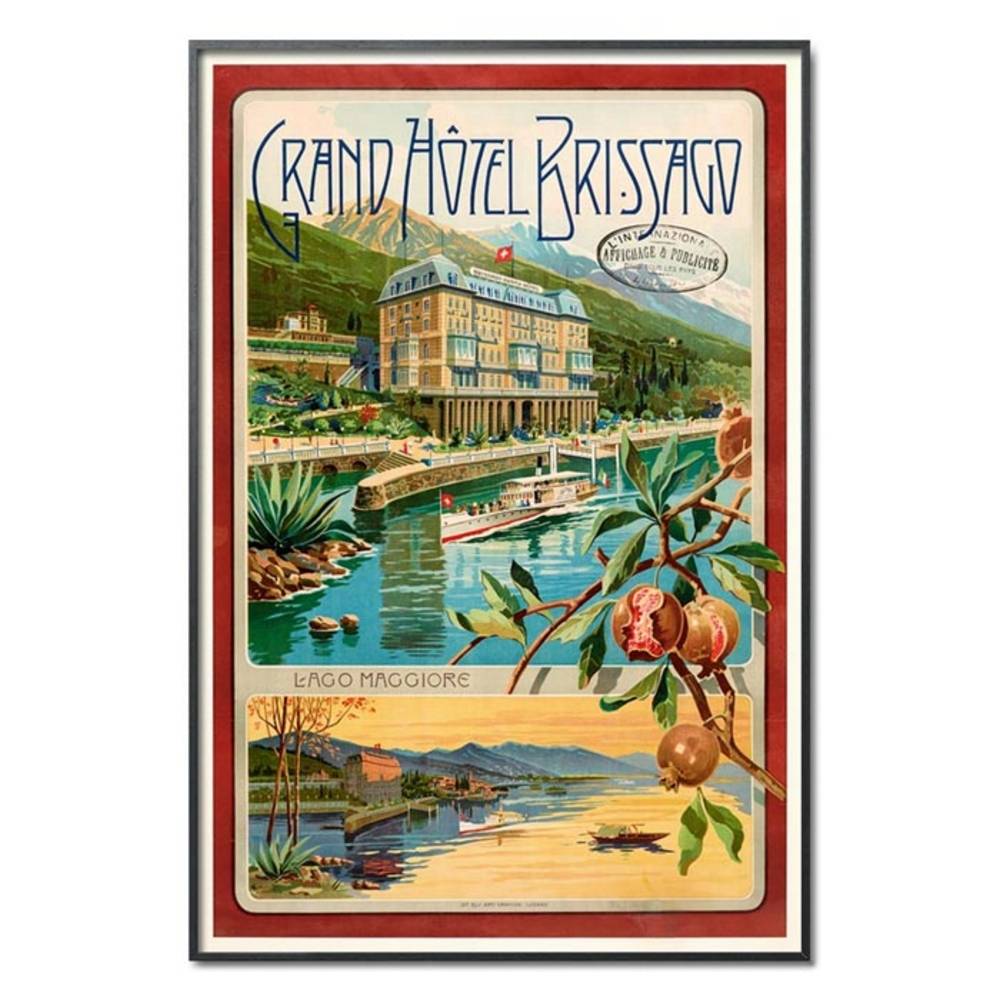 Schöner Wohnen Kollektion Gerahmter Kunstdruck 'Grand Hôtel San Remo'