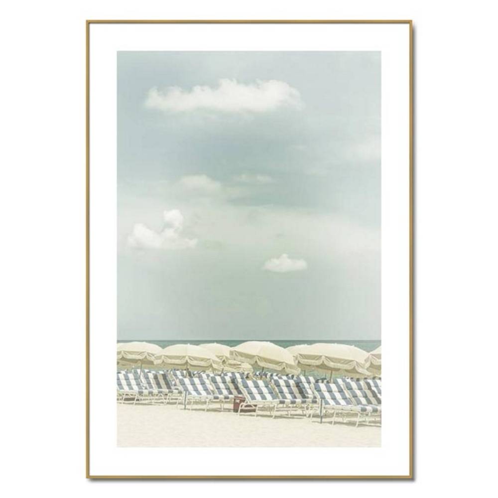 Schöner Wohnen Kollektion Gerahmter Kunstdruck 'Idylle am Strand' von Melanie Viola