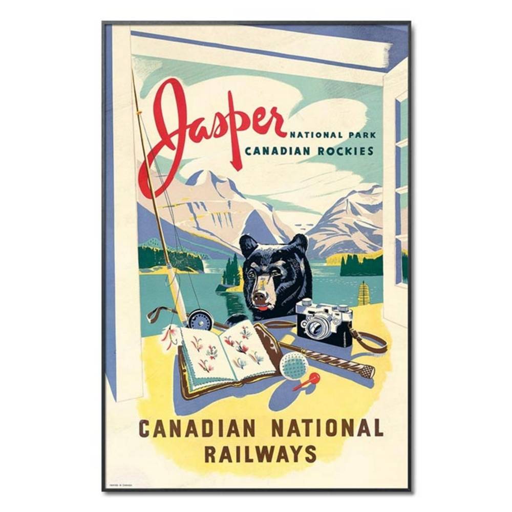 Schöner Wohnen Kollektion Gerahmter Kunstdruck 'Jasper, Canadian National Railways.' von Ferdinand Hodler