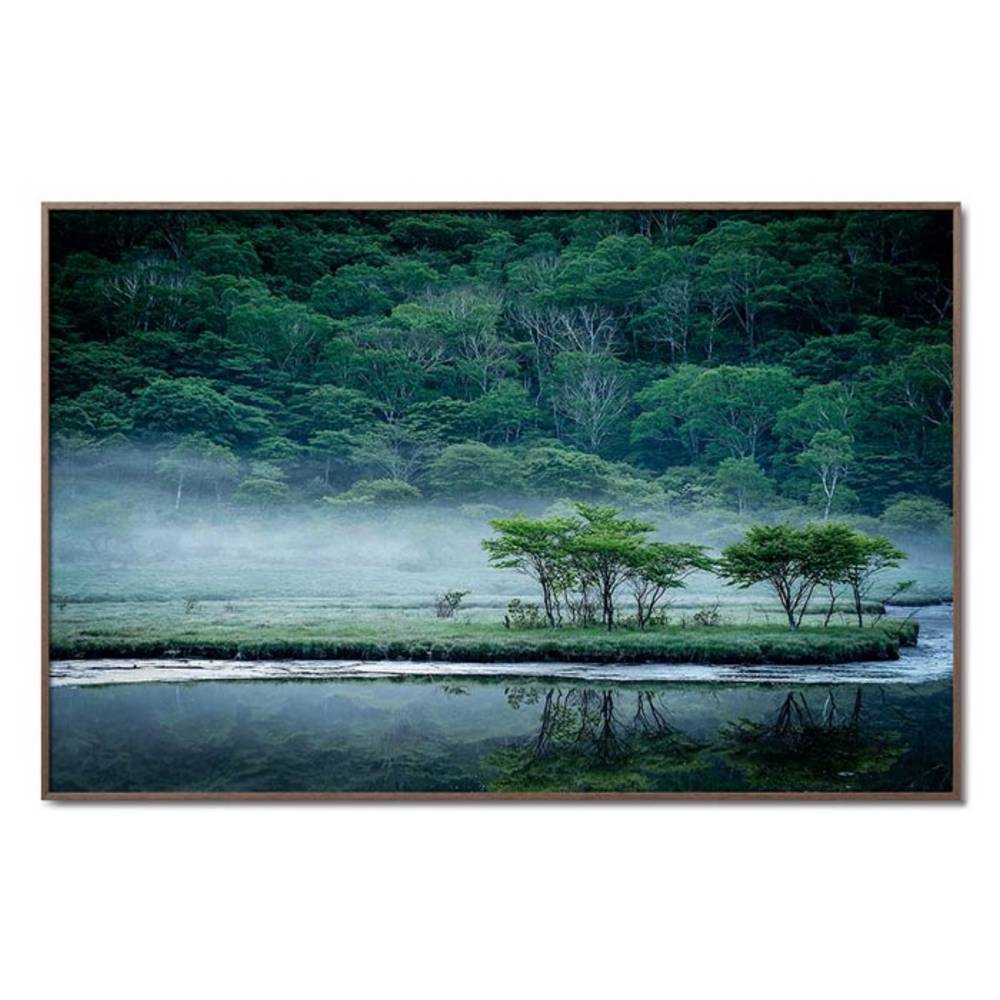 Schöner Wohnen Kollektion Gerahmter Kunstdruck 'Kakumanbuchi Marsh' von Teruo Araya