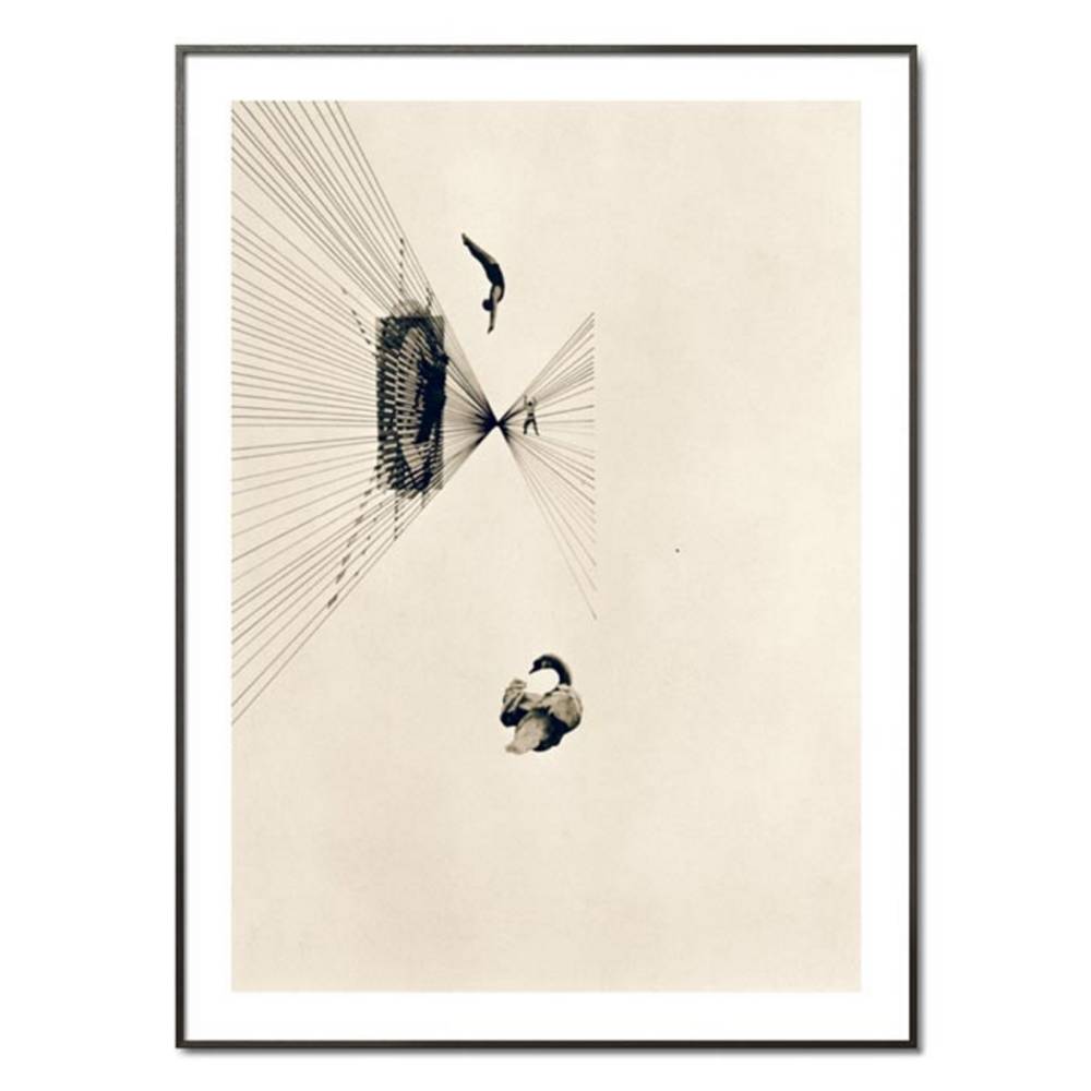 Schöner Wohnen Kollektion Gerahmter Kunstdruck 'Leda und der Schwan' von László Moholy-Nagy