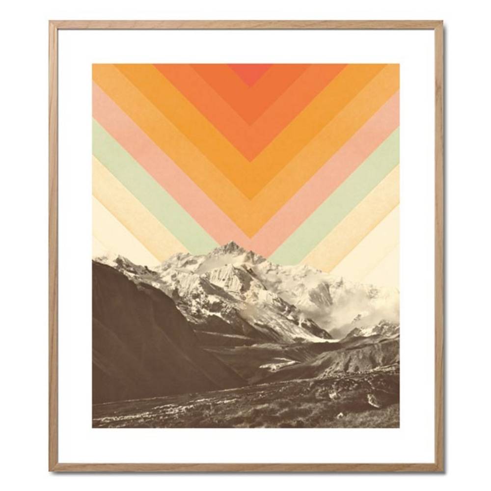 Schöner Wohnen Kollektion Gerahmter Kunstdruck 'Mountainscape' von Florent Bodart