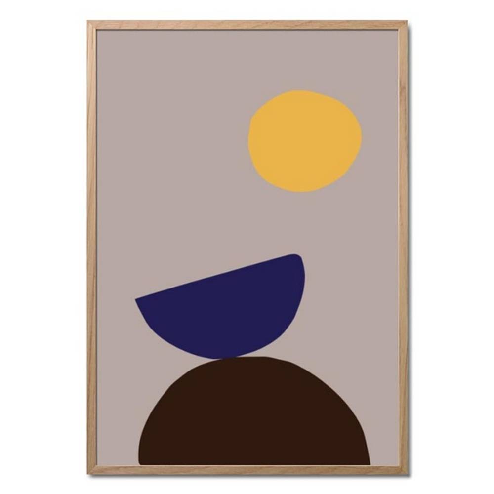 Schöner Wohnen Kollektion Gerahmter Kunstdruck 'Organic Shapes 07'
