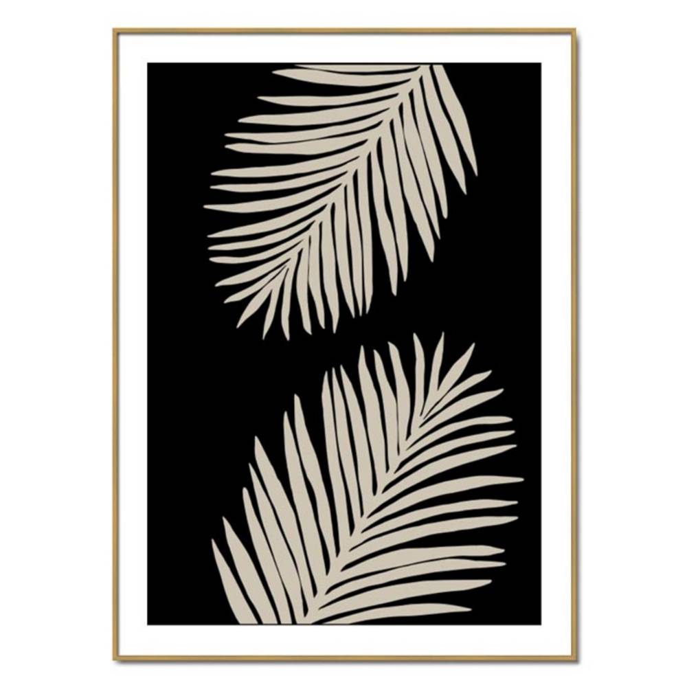 Schöner Wohnen Kollektion Gerahmter Kunstdruck 'Palm Leaves'