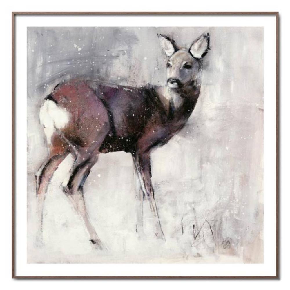 Schöner Wohnen Kollektion Gerahmter Kunstdruck 'Roe Doe' von Mark Adlington