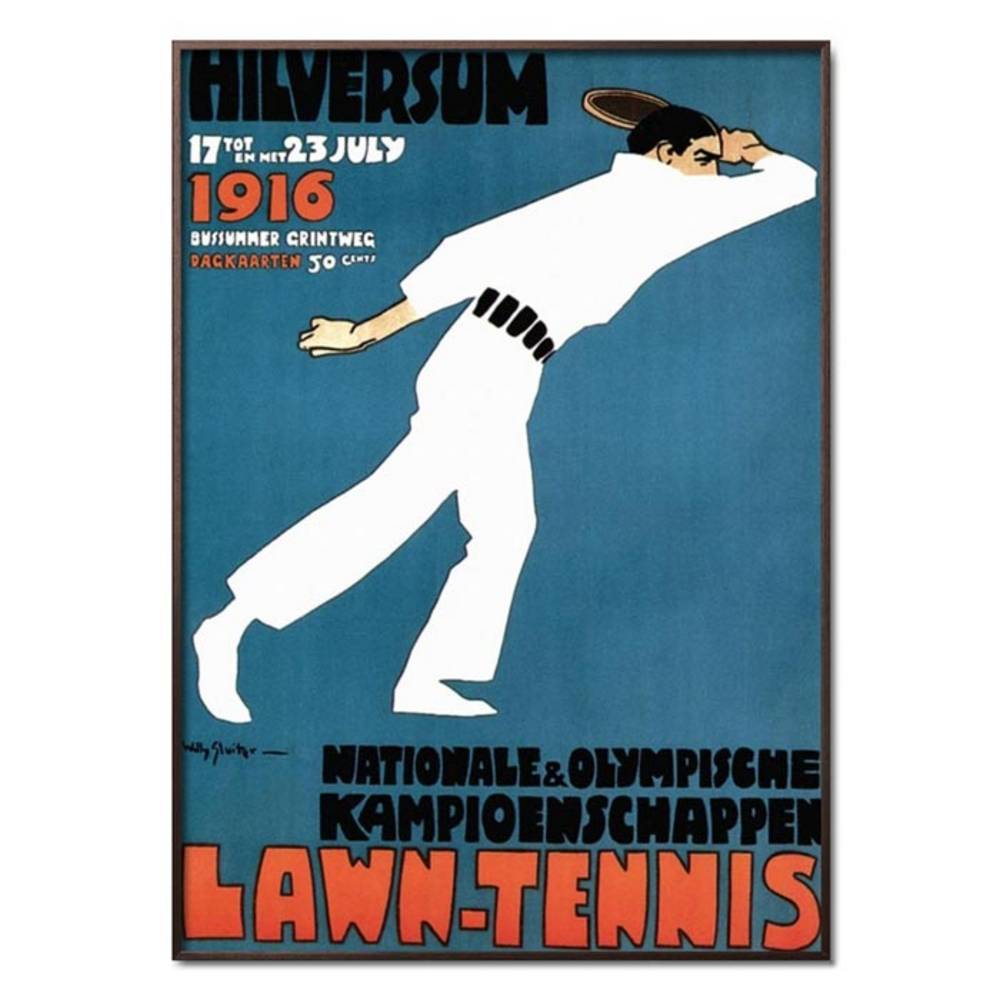 Schöner Wohnen Kollektion Gerahmter Kunstdruck 'Tennis' von Willy Sluiter