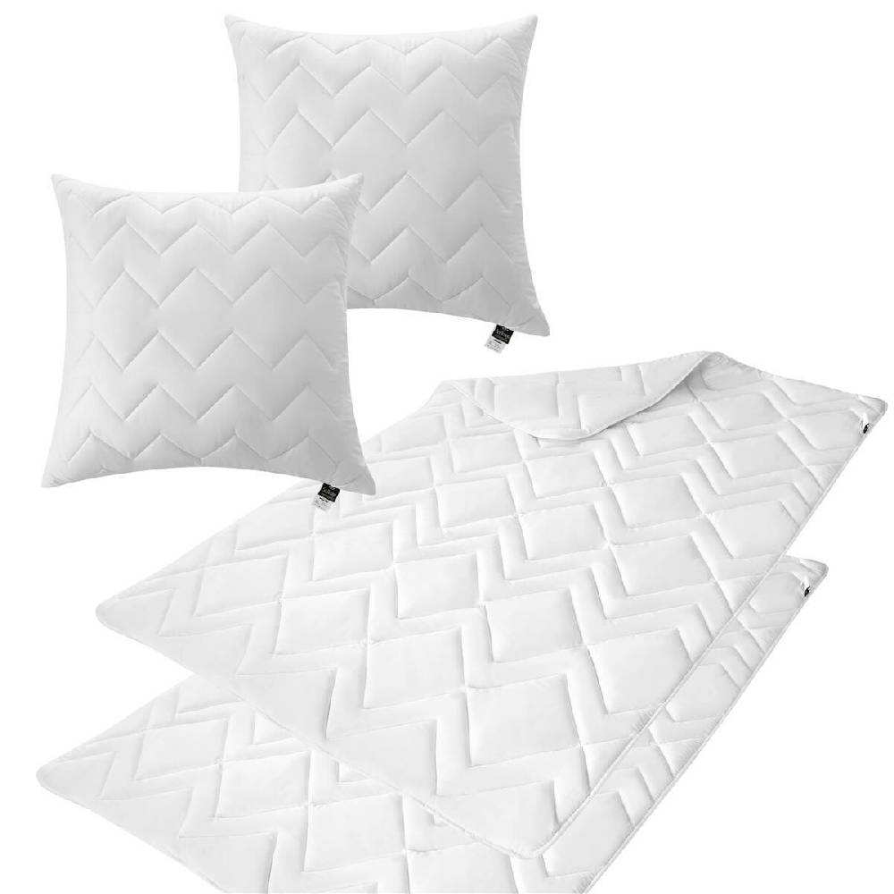 Sei Design Bettset NORDIC COLLECTION - 2 Bettdecke Winter 135x220 + 2 Kopfkissen 80x80