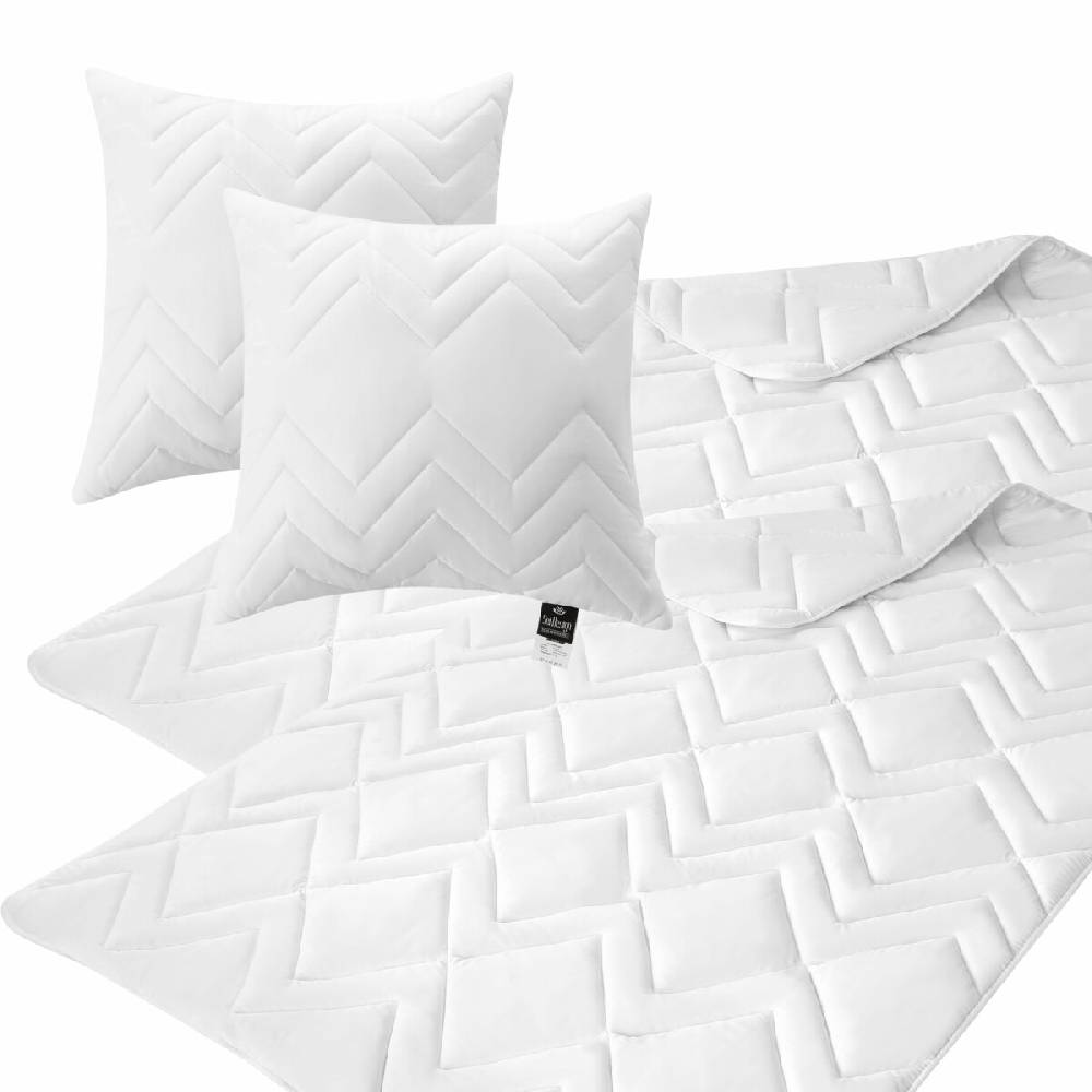 Sei Design Bettset NORDIC COLLECTION - 2 Bettdecke Sommer 135x200 + 2 Kopfkissen 80x80