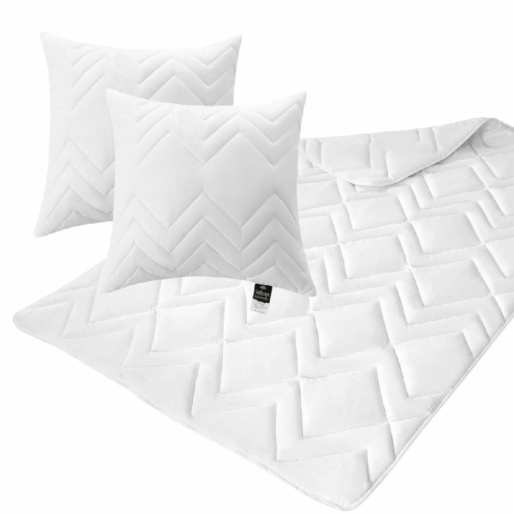 Sei Design Bettset NORDIC COLLECTION Bettdecke Winter 200x220 + 2 Kopfkissen 80x80