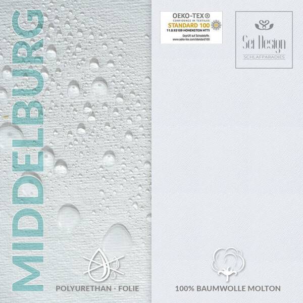 Sei Design Wasserdichter Matratzenschoner Molton 200 g/m² Fabrikverkauf