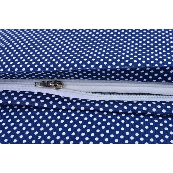 Sei Design 2 Tlg. Babybettwäsche, Pünktchen jeanzblau Online