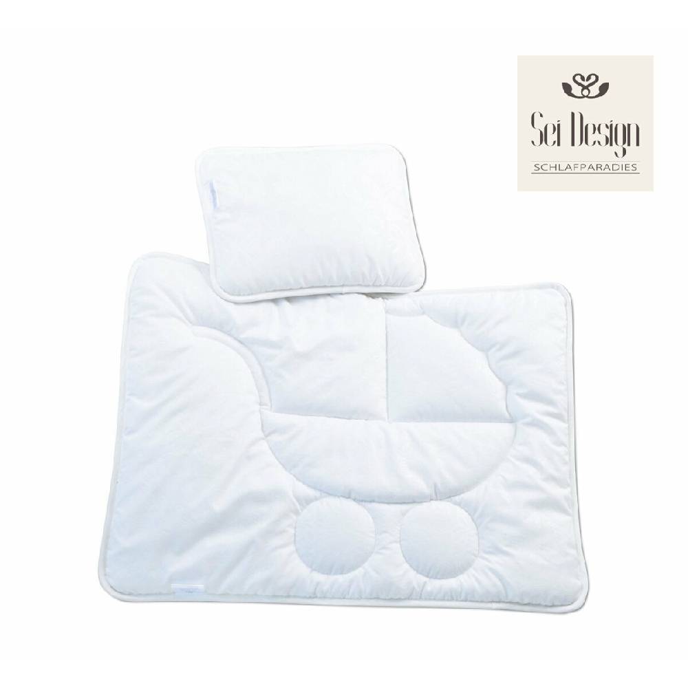 Sei Design 2 Tlg. Kinderwagenset Kopfkissen und Bettdecke