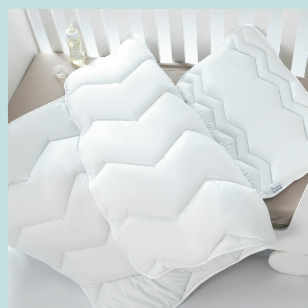 Sei Design Baby Bett SET Welle, Kopfkissen und Bettdecke im Angebot