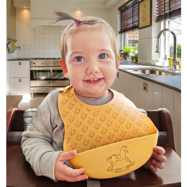 Sei Design Baby Silikon Lätzchen mit Auffangschale Fabrikverkauf