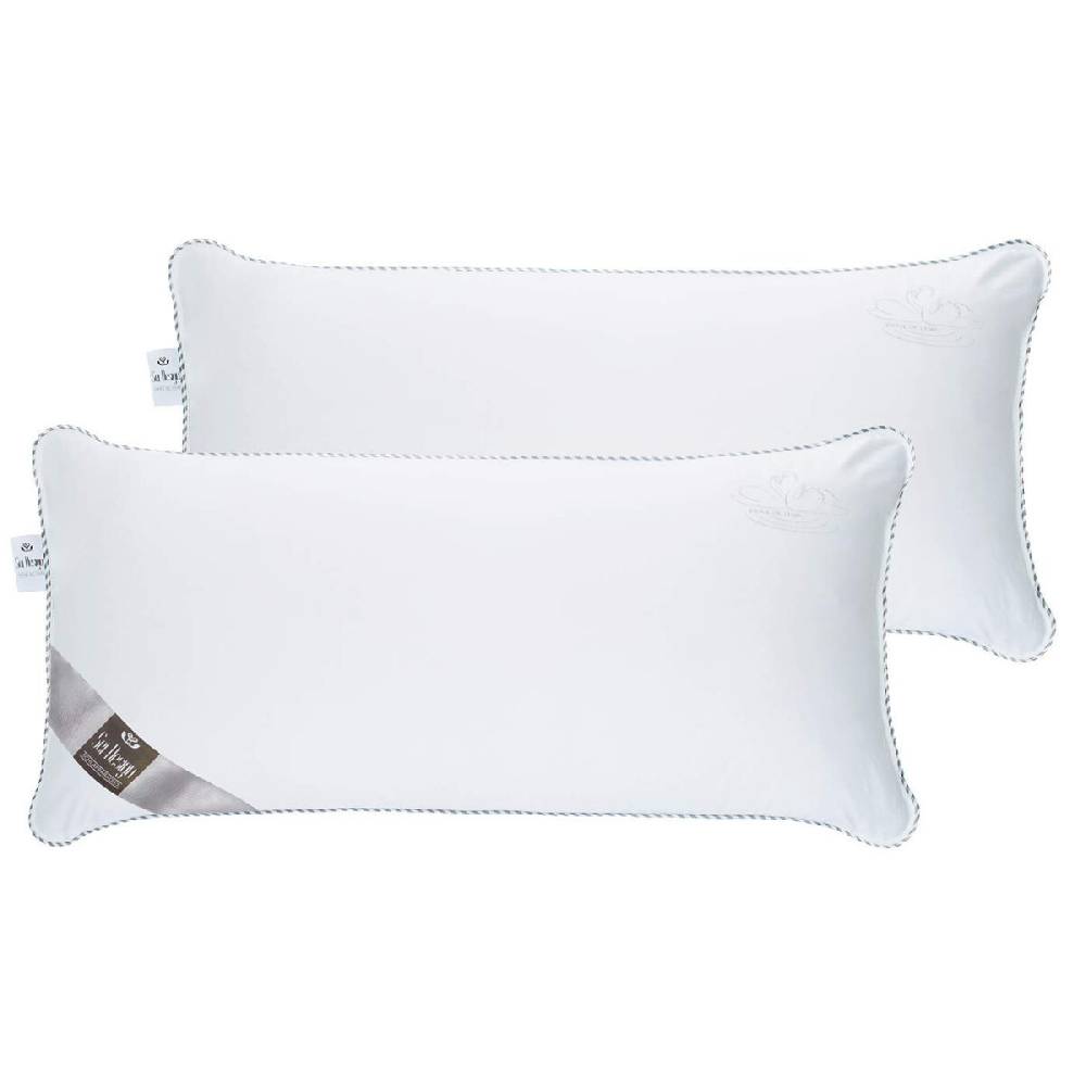 Sei Design 2-er Pack Kopfkissen Air Softfill Collection SWAN DE LUXE, 40x80 cm