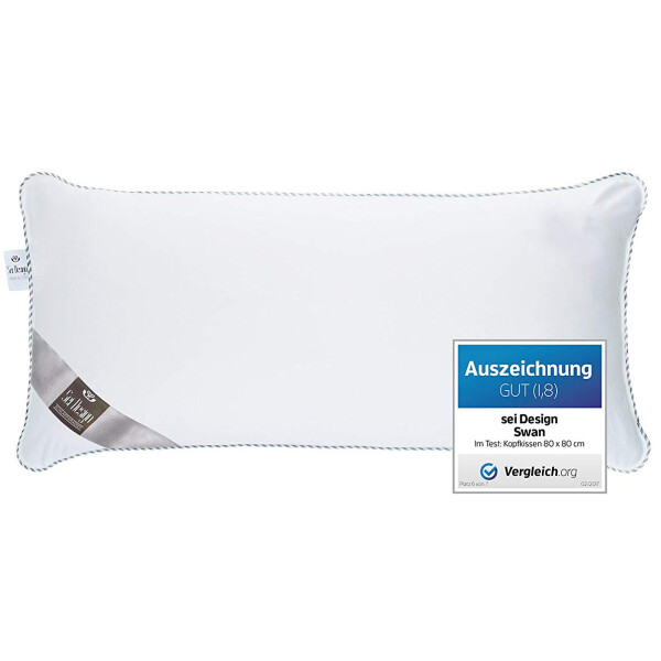 Sei Design 2-er Pack Kopfkissen Air Softfill Collection SWAN DE LUXE, 40x80 cm Verkauf