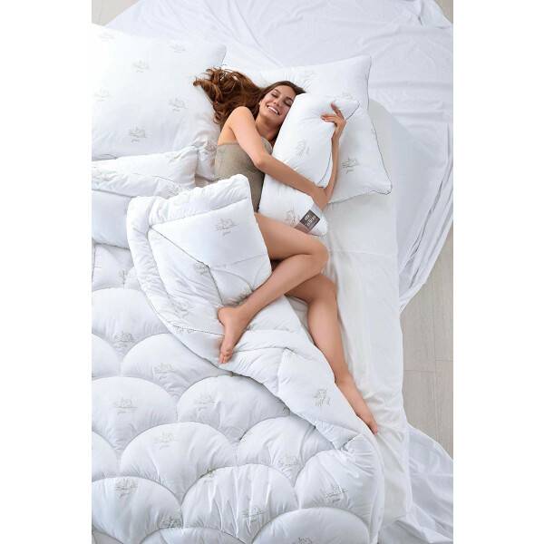 Sei Design 2-er Pack Kopfkissen Air Softfill Collection SWAN DE LUXE, 40x80 cm Verkauf