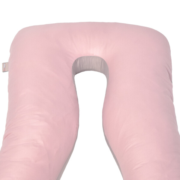 Sei Design Bezug Schwangerschaftskissen Seitenschläferkissen Lagerungskissen Bodypillow | gepolstert und gesteppt mit Reißverschluss waschbar 140 x 75 x 20 cm Mikrofaser puder-taupe Schlussverkauf