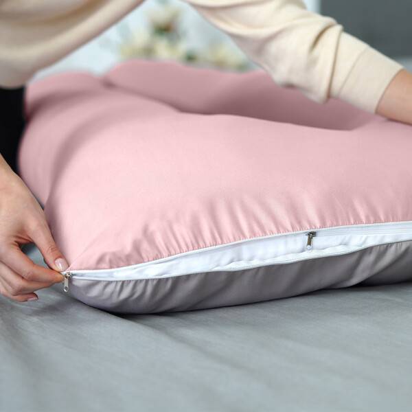 Sei Design Bodypillow | Bezug mit Reißverschluss waschbar 140 x 75 x 20 cm taupe/Puder Online